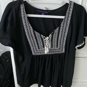 American Eagle Printed Blouse